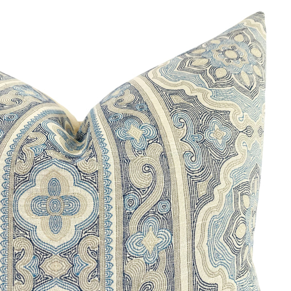 Lilly | Blue Pillow Cover