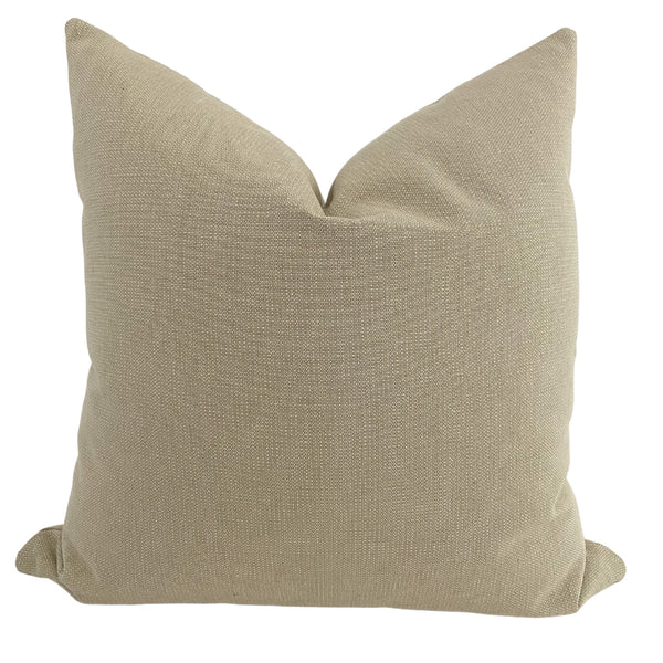 Solid Canvas  | Tan Pillow Cover