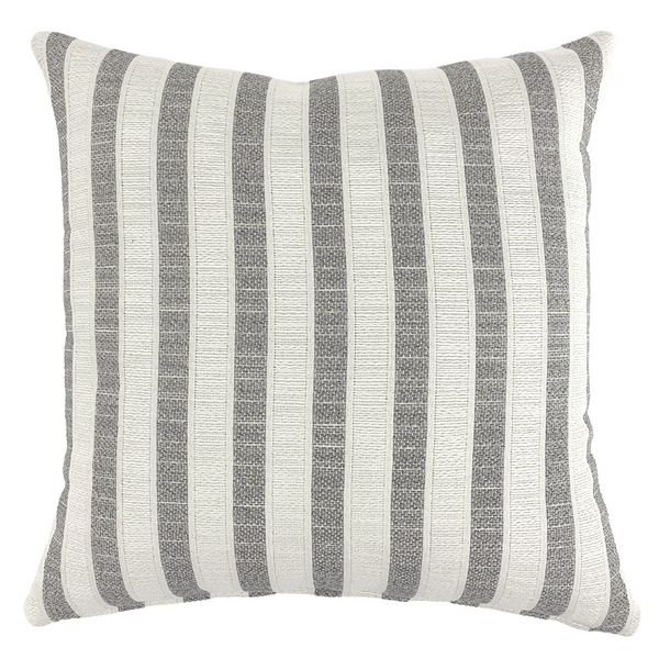 Outdoor Striped Pillow Cover, Outdoor pillow cover, Gray Stripe Outdoor Pillow, Outdoor Toss Pillows, Gray Stripe Outdoor Pillow