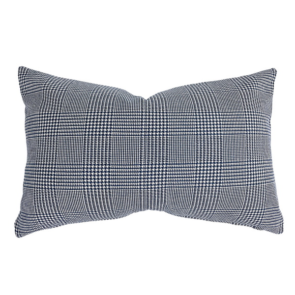 Glen Blue Plaid Pillow Cover
