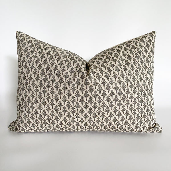 Leaf | Charcoal Pillow Cover