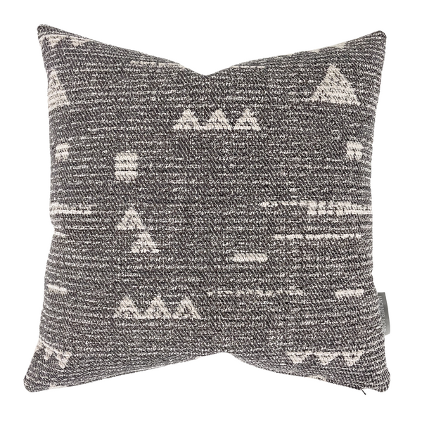 Gray Pillow Cover, Designer Pillow Cover, Hackner Home, Gray Geometric Pillow Cover, Ethnic Gray Pillow Cover, Tribal Design Pillow, Teen decorative Pillow, Dorm Room Pillow, Kids Pillow, Boys Room Pillow, Winter Lodge Pillow
