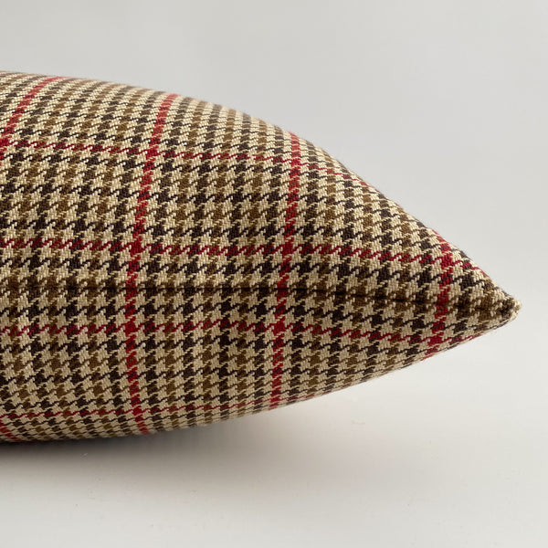 Warm Winter Plaid Pillow Cover