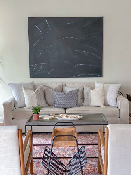 Geometric | Gray Pillow Cover