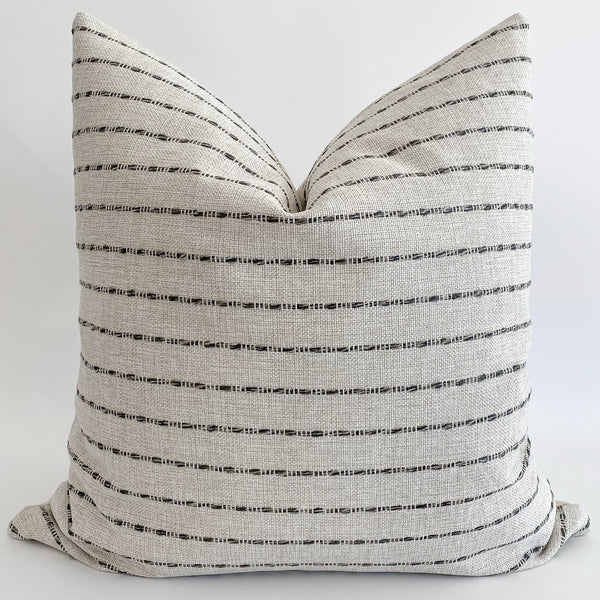 Eloa Gray & White Pillow Cover