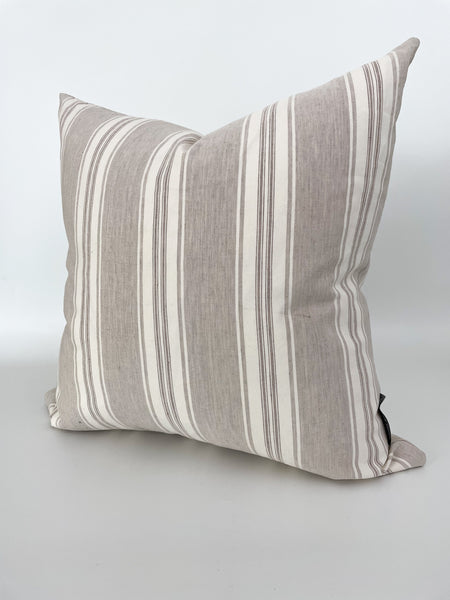 Vanilla Latte Stripes Pillow Cover