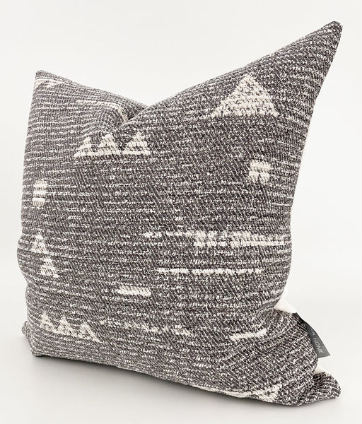 Gray Pillow Cover, Designer Pillow Cover, Hackner Home, Gray Geometric Pillow Cover, Ethnic Gray Pillow Cover, Tribal Design Pillow, Teen decorative Pillow, Dorm Room Pillow, Kids Pillow, Boys Room Pillow, Winter Lodge Pillow