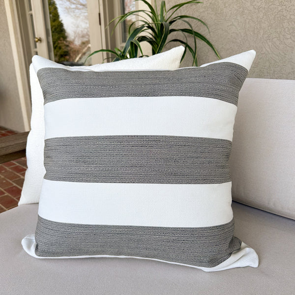 Cabana Gray | Outdoor Pillow Cover