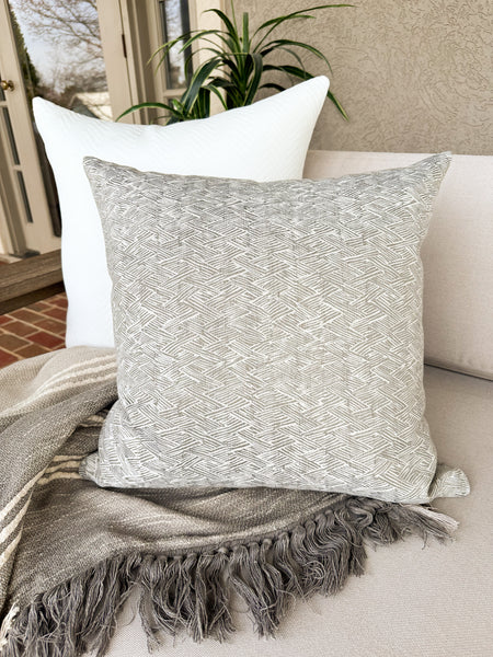 Ashen Gray | Outdoor Pillow Cover