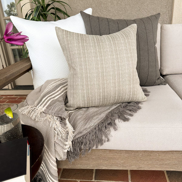 Coastal Brown | Outdoor Pillow Cover