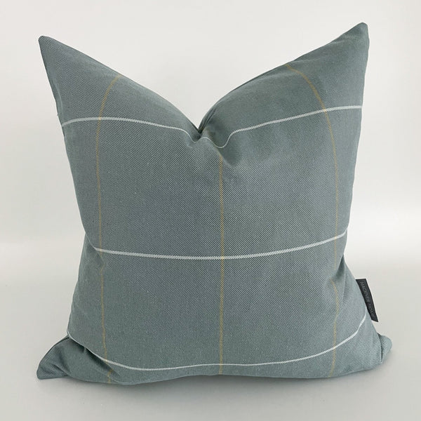 Green Plaid Pillow, Plaid Pillow Cover, Decorative Pillow Cover, Hackner Home, Handmade Pillow Shop, Windowpane Pillow, Green Pillow, Hackner Home, Christmas Green Pillows, Green Plaid Pillow Cover, Holiday Pillows, Holiday Decor