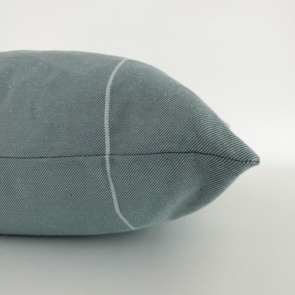 Green Plaid Pillow, Plaid Pillow Cover, Decorative Pillow Cover, Hackner Home, Handmade Pillow Shop, Windowpane Pillow, Green Pillow