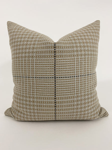 Tan Plaid Pillow, Plaid pillow cover, Decorative Pillow Pillow, Plaid Throw Pillow, Hackner Home Pillows,  Designer Pillow Covers, Decorative pillow cover, Modern Plaid Pillow, Boy's Room Pillow, Boy's plaid pillow, Masculine Pillows, Handmade Pillows