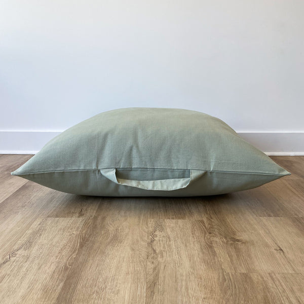 Mint Green Floor Pillow, Green Floor Pillow, Light Green Floor Pillow, Large Pillow for TV lounging on floor, TV lounging Pillow, Yoga Pillow, Meditation Pillow, Floor Pillow Cover, Washable Floor Pillow Cover, Handmade Floor Pillow Cover, Hackner Home