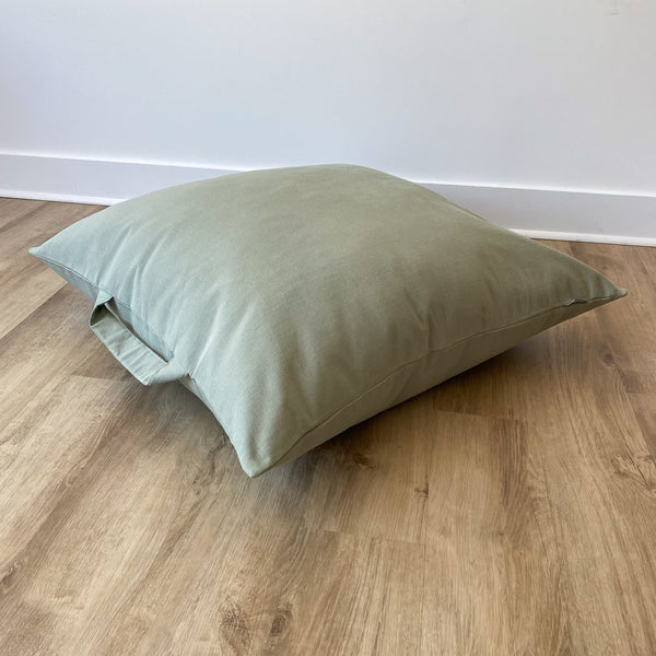 Mint Green Floor Pillow, Green Floor Pillow, Light Green Floor Pillow, Large Pillow for TV lounging on floor, TV lounging Pillow, Yoga Pillow, Meditation Pillow, Floor Pillow Cover, Washable Floor Pillow Cover, Handmade Floor Pillow Cover, Hackner Home
