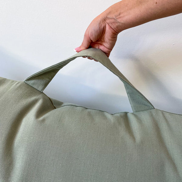 Mint Green Floor Pillow, Green Floor Pillow, Light Green Floor Pillow, Large Pillow for TV lounging on floor, TV lounging Pillow, Yoga Pillow, Meditation Pillow, Floor Pillow Cover, Washable Floor Pillow Cover, Handmade Floor Pillow Cover, Hackner Home