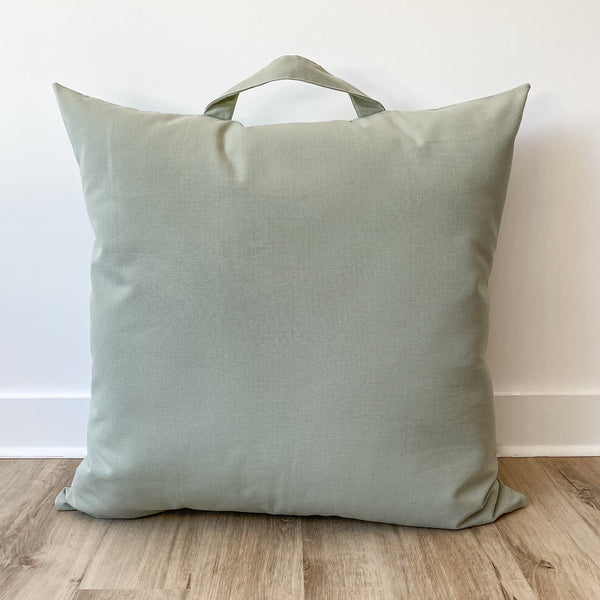 Mint Green Floor Pillow, Green Floor Pillow, Light Green Floor Pillow, Large Pillow for TV lounging on floor, TV lounging Pillow, Yoga Pillow, Meditation Pillow,  Floor Pillow Cover, Washable Floor Pillow Cover, Handmade Floor Pillow Cover, Hackner Home