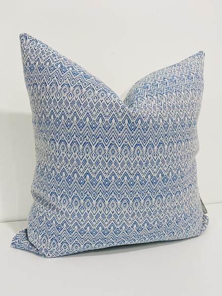 West Beach | Blue Pillow Cover