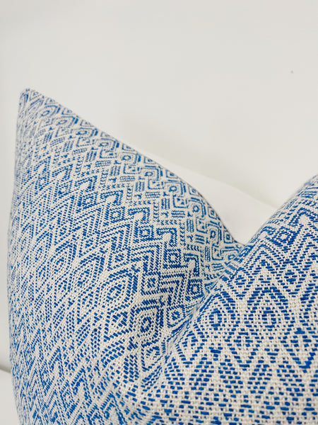 West Beach | Blue Pillow Cover