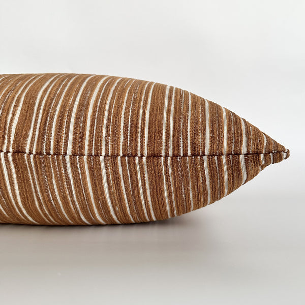 Gold Stripes Pillow Cover