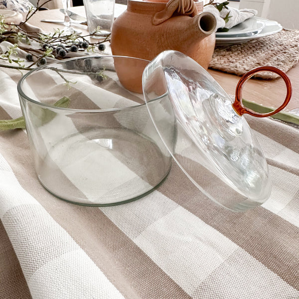 Glass Canister | Amber Handle