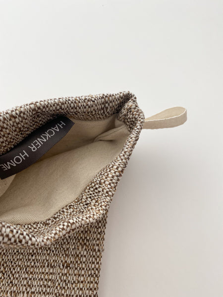 Rye Christmas Stocking, Burlap Style Christmas Stocking, Brown Christmas Stocking, Neutral Christmas Stocking, Solid Christmas Stocking, Designer Christmas Stocking, Hackner Home, Handmade Christmas Stocking, Holiday Christmas Stocking, Hackner Home Christmas Stocking