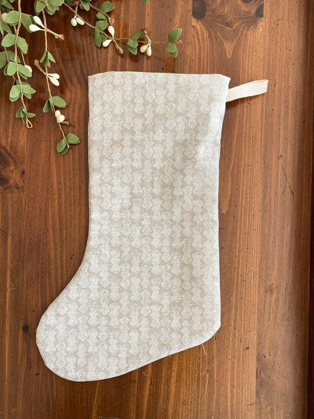 Neutral Christmas Stocking, Hackner Home Christmas Stocking, Boho Christmas Stocking, Hackner Home, Handmade Christmas Stocking, Curated Christmas Stocking, Sandy Christmas Stocking, Neutral Christmas Decor