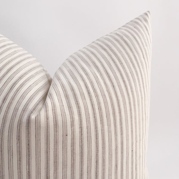 Throw Pillows, Handmade Pillows, Designer pillows, Linen Striped Pillow, Hackner Home, Hackner Home Pillows, Striped Pillows, Decorative Pillows, Spring Pillows
