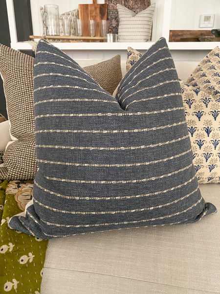 Eloa Blue Pillow Cover