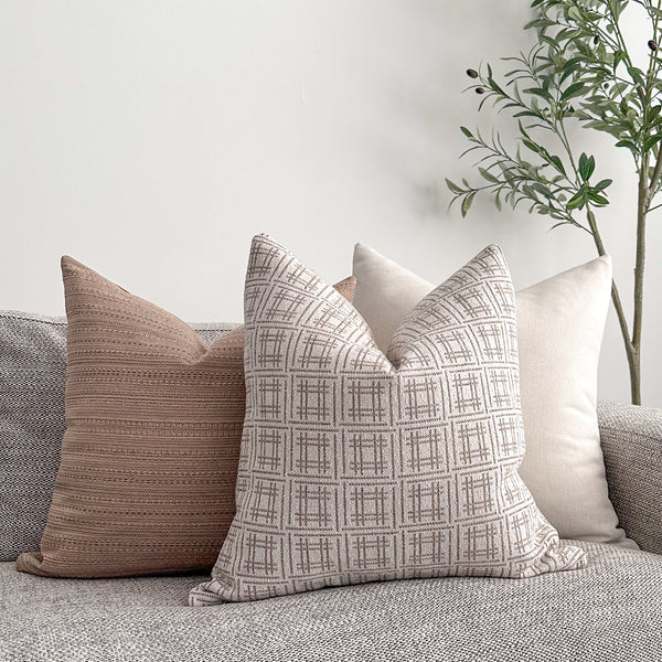 Crisscross White Pillow Cover
