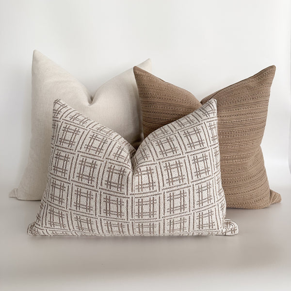Crisscross White Pillow Cover