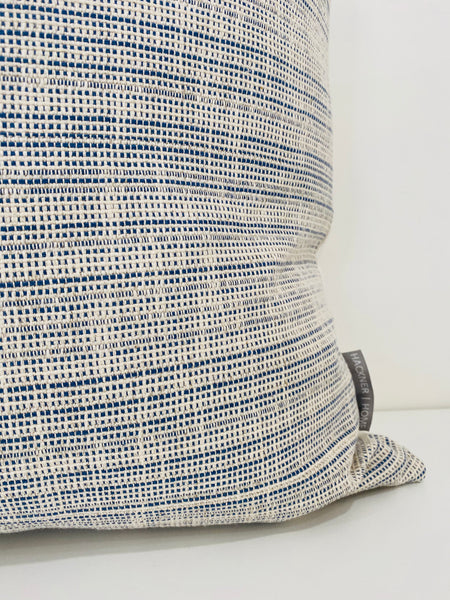 Blue Pillow Cover, Blue Texture Pillow Cover, Textured Pillows, Blue Textured Pillow, Woven Pillow cover, Hackner Home Decorative Pillows, Designer Pillow Covers, High End Pillow Covers, Handmade Pillow Covers