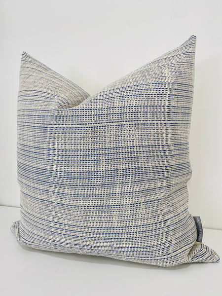 Blue Pillow Cover, Blue Texture Pillow Cover, Textured Pillows, Blue Textured Pillow, Woven Pillow cover, Hackner Home Decorative Pillows, Designer Pillow Covers, High End Pillow Covers, Handmade Pillow Covers