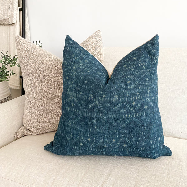 Throw Pillow, Blue Throw Pillow, Tribal Pillows, Ethnic Pillows, Hackner Home, Hackner Home Pillows, Designer pillows, Handmade Pillows, Made in USA Pillows, Pillow Shop, Wholesale Pillows, Blue Pillows, Teen Girl Pillows, Summer Pillows