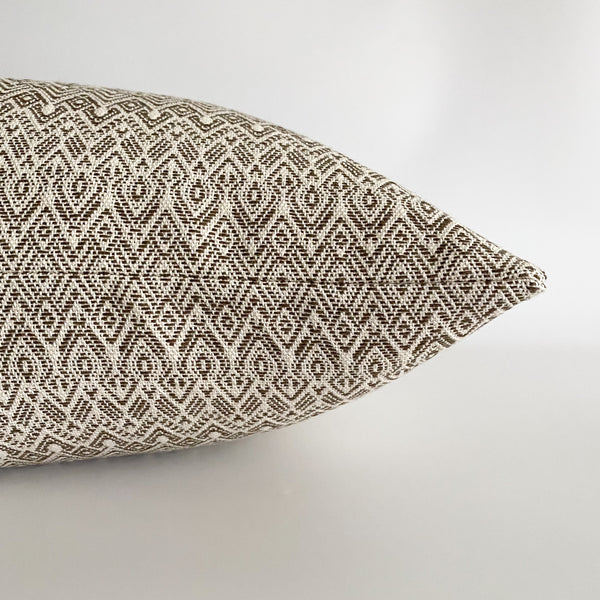 Brown Throw Pillow, Brown Pillow Cover, Bed Pillow Arrangements, Pillow, Hackner Home, Modern Throw pillows, Curated Pillows, Handmade Pillows, Handmade Pillows, Wholesale Pillows, Made in USA Pillows, Hackner Home Pillows