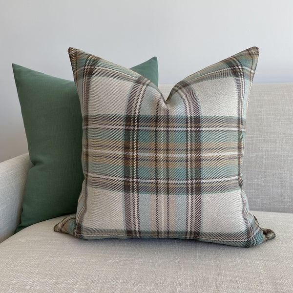 Green Pillows, Christmas Pillows, Pillow Covers for Christmas decorating, Solid Green Pillow, Throw Pillow, Hackner Home, Designer Pillows, Decorative Pillows, Holiday Pillows