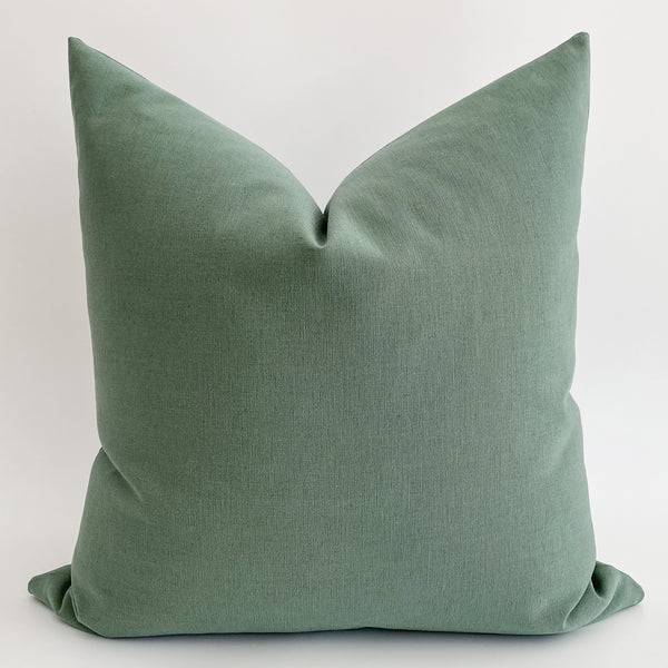 Green Pillows, Christmas Pillows, Pillow Covers for Christmas decorating, Solid Green Pillow, Throw Pillow, Hackner Home, Designer Pillows, Decorative Pillows, Holiday Pillows