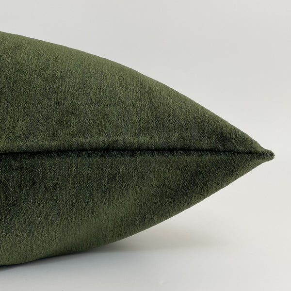 Dark Green Pillow, Solid Green Pillow, Green Throw Pillow, Holiday Pillows, Christmas Pillows, Hackner Home, Designer Pillows, Designer Pillow Covers, Handmade pillows, Handmade in USA Pillows