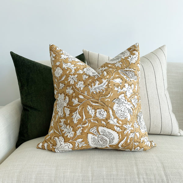 Dark Green Pillow, Solid Green Pillow, Green Throw Pillow, Holiday Pillows, Christmas Pillows, Hackner Home, Designer Pillows, Designer Pillow Covers, Handmade pillows, Handmade in USA Pillows, How to pair pillow patterns, How to style pillows on sofa