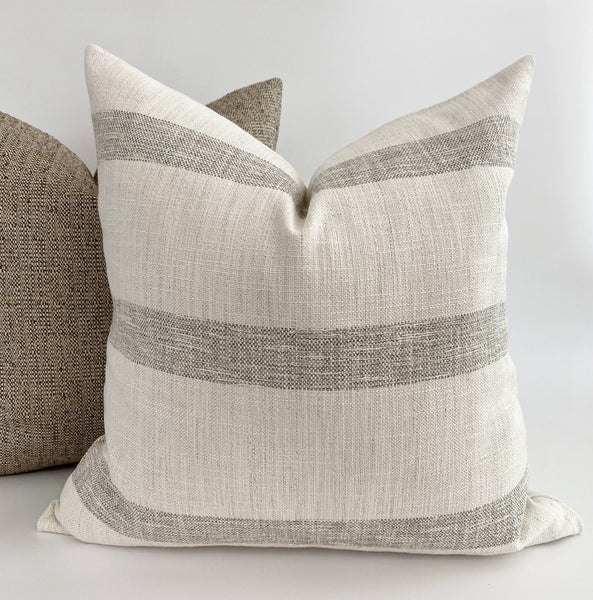 Brown Pillow, Brown Pillow Cover, Throw Pillow, Hackner Home, Decorative Pillows, Designer Pillows, Handmade Pillows, Made in USA pillows, All Brown Pillow, Textured Brown Pillow, Neutral Pillow, Rustic Brown Pillow