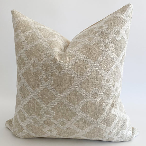 Lacy Linen Pillow Cover