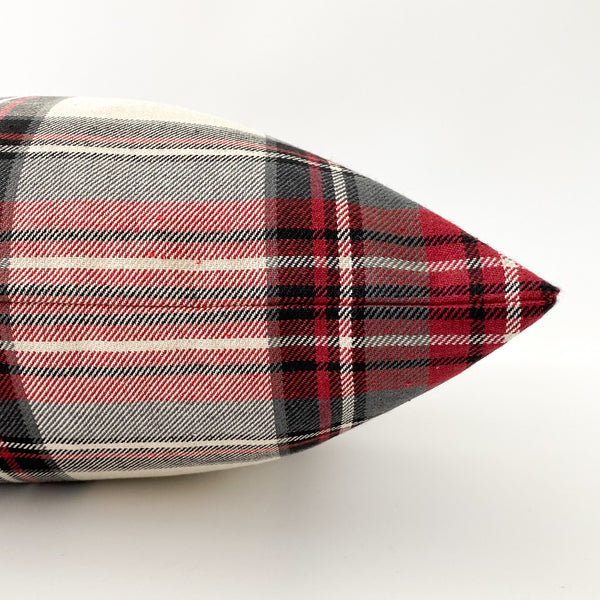 Christmas Throw Pillow, Red Plaid Pillows, Red Throw Pillows, Hackner Home, Decorative Pillows, Christmas Pillows, Red Plaid Pillows, Holiday Pillows, Christmas Decor