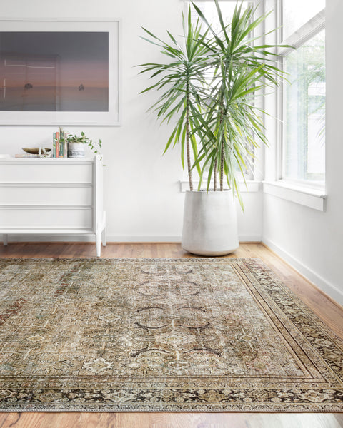 Layla Collection - LAY-03 Olive / Charcoal