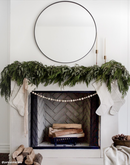 Weathered Stripe | Small Minimal Christmas Stocking