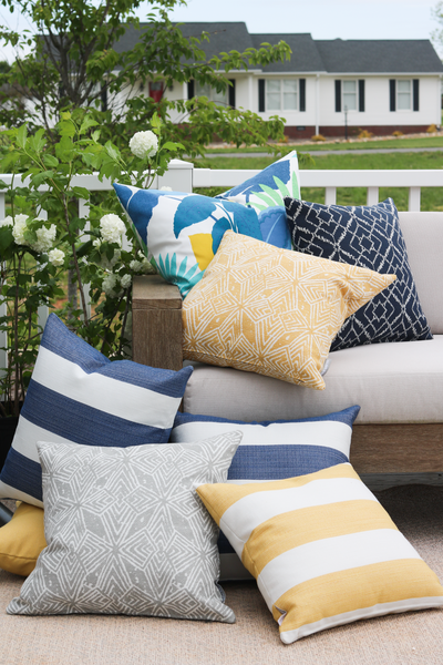 Cabana Blue | Outdoor Pillow Cover