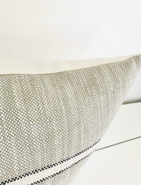 Weathered Stripe | Horizontal Narrow Pillow Cover