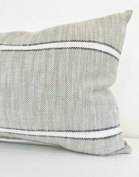 Weathered Stripe | Horizontal Narrow Pillow Cover