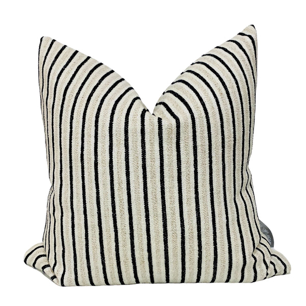 Striped Grain Sack Pillow Cover
