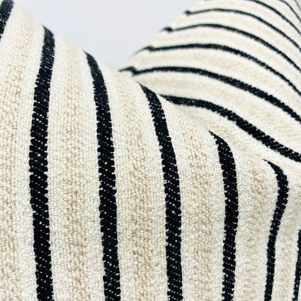 Striped Grain Sack Pillow Cover