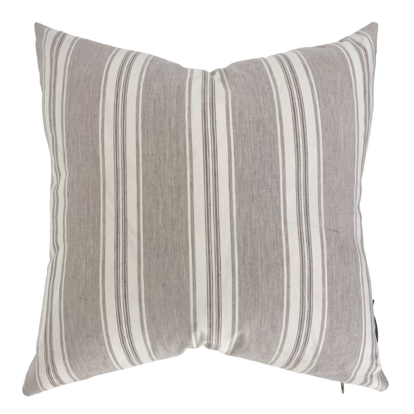 Vanilla Latte Stripes Pillow Cover